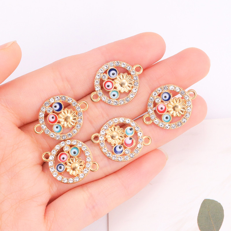 10kom od legure cirkonija turski grčki vražje oko privjesak modni Evil Eye privjesci ogrlica narukvica estetski DIY nakit dodatak