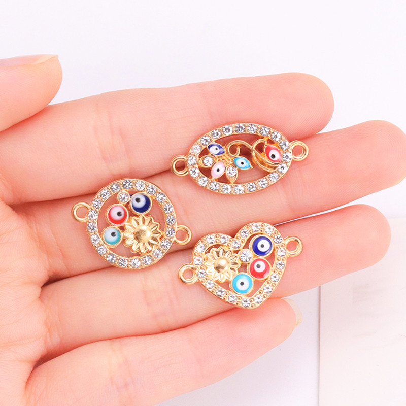 10kom od legure cirkonija turski grčki vražje oko privjesak modni Evil Eye privjesci ogrlica narukvica estetski DIY nakit dodatak