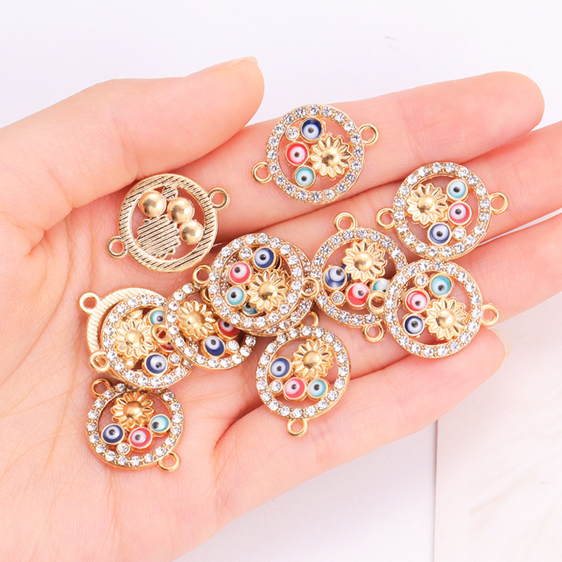 10kom od legure cirkonija turski grčki vražje oko privjesak modni Evil Eye privjesci ogrlica narukvica estetski DIY nakit dodatak