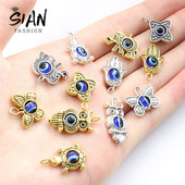 10-20 tk Fatima Hamsa käsisinine türgi kurja silma võlusid loomad liblikas lehed õnnesilma võlu DIY kaelakee meisterdamine