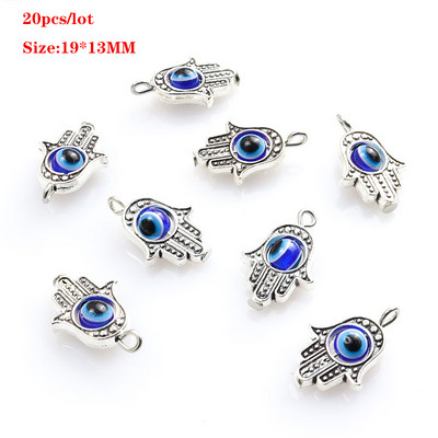 10-20 tk Fatima Hamsa käsisinine türgi kurja silma võlusid loomad liblikas lehed õnnesilma võlu DIY kaelakee meisterdamine