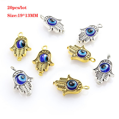 10-20 tk Fatima Hamsa käsisinine türgi kurja silma võlusid loomad liblikas lehed õnnesilma võlu DIY kaelakee meisterdamine