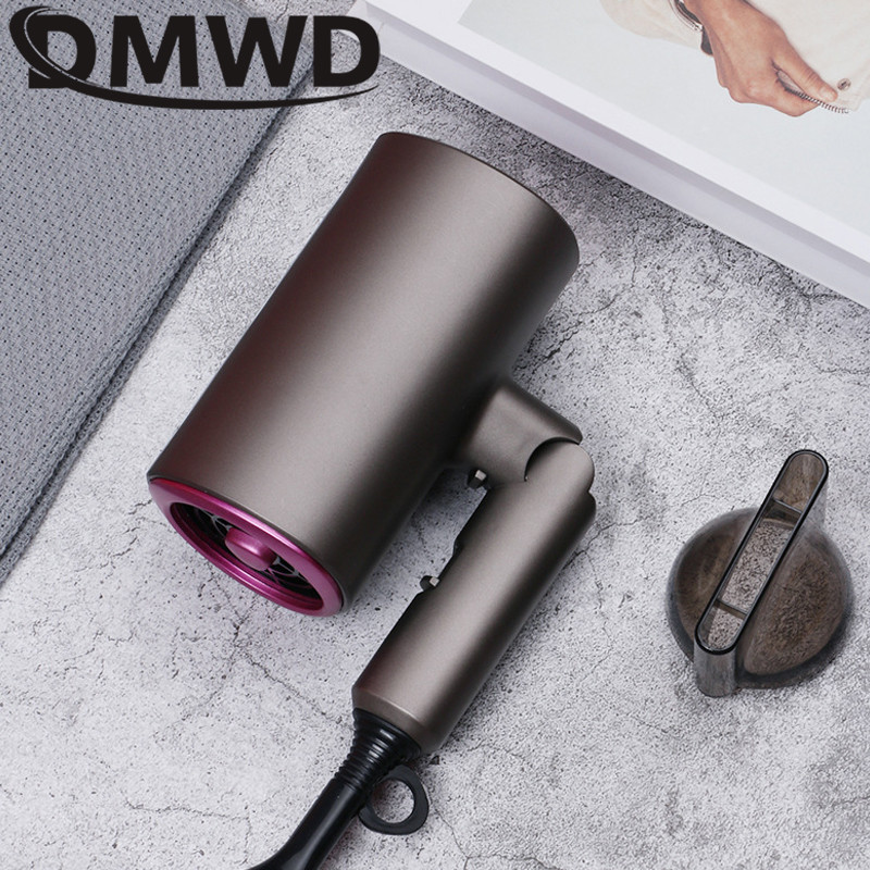 110V/220V Električno sušilo za kosu Prijenosno sklopivo puhalo Prilagodba toplog hladnog zraka Profesionalni salon Frizersko sušilo za kosu 1800W