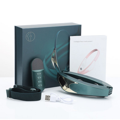 V-kujuline nägu tõstev salendav rihm EMS mikrovoolu tselluliidi masseerija näole ilu vibratsiooniga topeltlõua eemaldaja pingutage