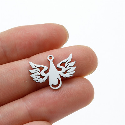 Lucky Guardian Angel Ristimise isetehtud rippuvad kaelakee roostevabast terasest ripatsidega ehete tegemiseks