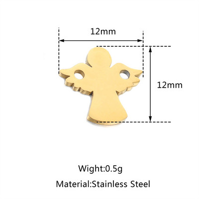 Lucky Guardian Angel Ristimise isetehtud rippuvad kaelakee roostevabast terasest ripatsidega ehete tegemiseks