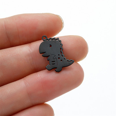 5 tk/partii roostevabast terasest multifilm Armas dinosauruse metallist võlusid kõrvarõngas käevõru isetehtud kaelakee ehete hulgimüük