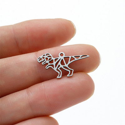 5 tk/partii roostevabast terasest multifilm Armas dinosauruse metallist võlusid kõrvarõngas käevõru isetehtud kaelakee ehete hulgimüük