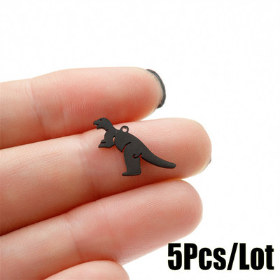 5 tk/partii roostevabast terasest multifilm Armas dinosauruse metallist võlusid kõrvarõngas käevõru isetehtud kaelakee ehete hulgimüük