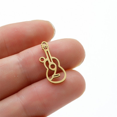 5kom glazbenih nota instrument konektor šarm od nehrđajućeg čelika za žene Diy pribor za izradu nakita ogrlica šarm privjesak