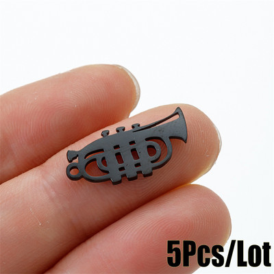 5kom glazbenih nota instrument konektor šarm od nehrđajućeg čelika za žene Diy pribor za izradu nakita ogrlica šarm privjesak