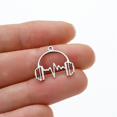 5kom glazbenih nota instrument konektor šarm od nehrđajućeg čelika za žene Diy pribor za izradu nakita ogrlica šarm privjesak