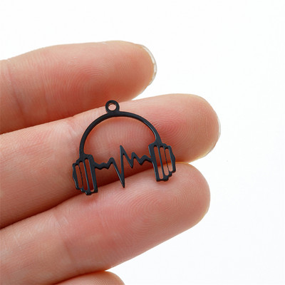 5kom glazbenih nota instrument konektor šarm od nehrđajućeg čelika za žene Diy pribor za izradu nakita ogrlica šarm privjesak
