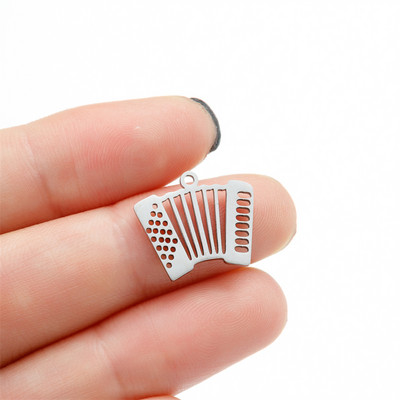5kom glazbenih nota instrument konektor šarm od nehrđajućeg čelika za žene Diy pribor za izradu nakita ogrlica šarm privjesak