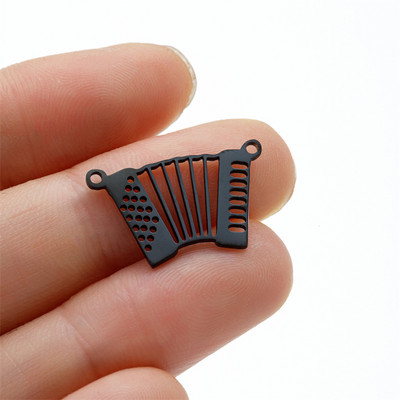 5kom glazbenih nota instrument konektor šarm od nehrđajućeg čelika za žene Diy pribor za izradu nakita ogrlica šarm privjesak