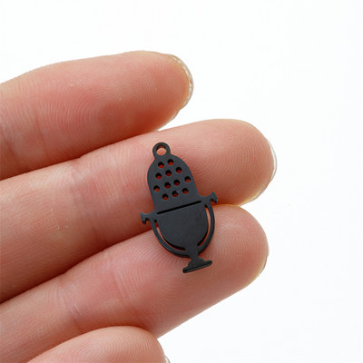 5kom glazbenih nota instrument konektor šarm od nehrđajućeg čelika za žene Diy pribor za izradu nakita ogrlica šarm privjesak