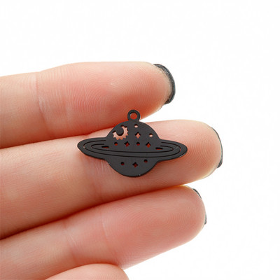 Täht ja päike Saturn roostevabast terasest ripats võlusid ehtelooming naistele isetehtud võlu käevõru kaasaegne kaunistus nipsasju