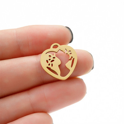 Täht ja päike Saturn roostevabast terasest ripats võlusid ehtelooming naistele isetehtud võlu käevõru kaasaegne kaunistus nipsasju