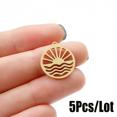 Täht ja päike Saturn roostevabast terasest ripats võlusid ehtelooming naistele isetehtud võlu käevõru kaasaegne kaunistus nipsasju