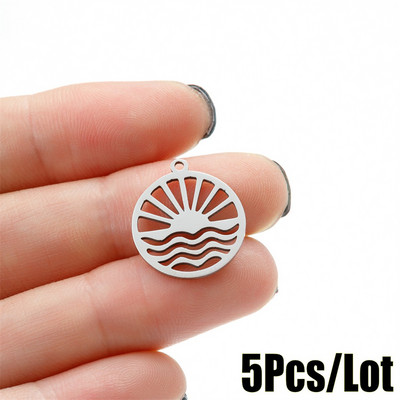 Täht ja päike Saturn roostevabast terasest ripats võlusid ehtelooming naistele isetehtud võlu käevõru kaasaegne kaunistus nipsasju