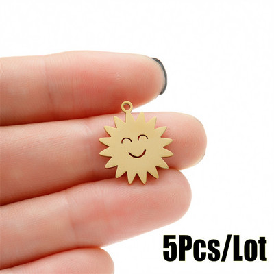 Täht ja päike Saturn roostevabast terasest ripats võlusid ehtelooming naistele isetehtud võlu käevõru kaasaegne kaunistus nipsasju