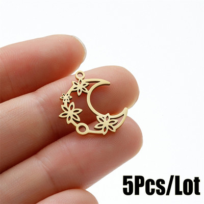 Täht ja päike Saturn roostevabast terasest ripats võlusid ehtelooming naistele isetehtud võlu käevõru kaasaegne kaunistus nipsasju