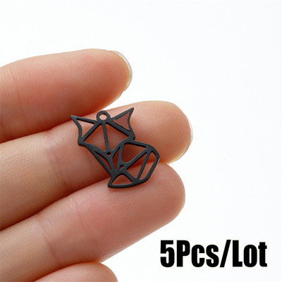 5 tk/partii DIY Fox amulettide ripats ehete tegemiseks kaelakee käevõru roostevabast terasest amulettidega, tüdrukute nipsasjadega