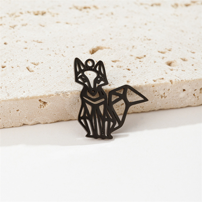 5 tk/partii DIY Fox amulettide ripats ehete tegemiseks kaelakee käevõru roostevabast terasest amulettidega, tüdrukute nipsasjadega