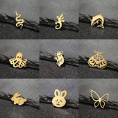 Isetegija ehete valmistamine tarvikud võluv ripats naistele loom madu liblikas roostevabast terasest kaelakee nipsasjade kaunistus