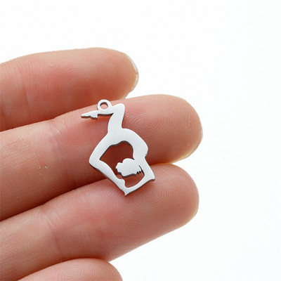 5 vnt./Aikštelė gimnazistas, sportiškas pasidaryk pats kabinamas žavesys mergaitei, nerūdijančio plieno karoliai, papuošalai, didmeninė prekyba