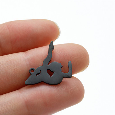 5 vnt./Aikštelė gimnazistas, sportiškas pasidaryk pats kabinamas žavesys mergaitei, nerūdijančio plieno karoliai, papuošalai, didmeninė prekyba