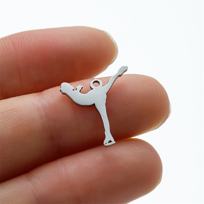 5 vnt./Aikštelė gimnazistas, sportiškas pasidaryk pats kabinamas žavesys mergaitei, nerūdijančio plieno karoliai, papuošalai, didmeninė prekyba