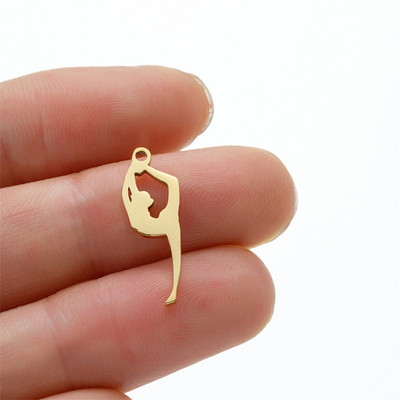 5 vnt./Aikštelė gimnazistas, sportiškas pasidaryk pats kabinamas žavesys mergaitei, nerūdijančio plieno karoliai, papuošalai, didmeninė prekyba