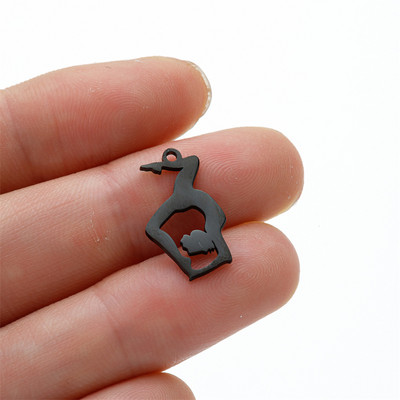 5 vnt./Aikštelė gimnazistas, sportiškas pasidaryk pats kabinamas žavesys mergaitei, nerūdijančio plieno karoliai, papuošalai, didmeninė prekyba