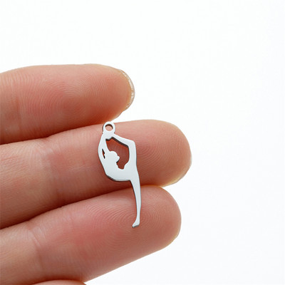 5 vnt./Aikštelė gimnazistas, sportiškas pasidaryk pats kabinamas žavesys mergaitei, nerūdijančio plieno karoliai, papuošalai, didmeninė prekyba