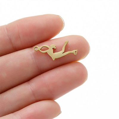 5 vnt./Aikštelė gimnazistas, sportiškas pasidaryk pats kabinamas žavesys mergaitei, nerūdijančio plieno karoliai, papuošalai, didmeninė prekyba