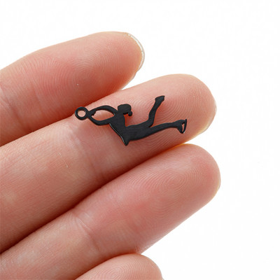 5 vnt./Aikštelė gimnazistas, sportiškas pasidaryk pats kabinamas žavesys mergaitei, nerūdijančio plieno karoliai, papuošalai, didmeninė prekyba