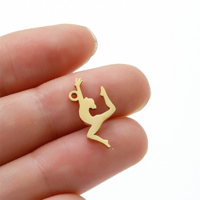 5 vnt./Aikštelė gimnazistas, sportiškas pasidaryk pats kabinamas žavesys mergaitei, nerūdijančio plieno karoliai, papuošalai, didmeninė prekyba