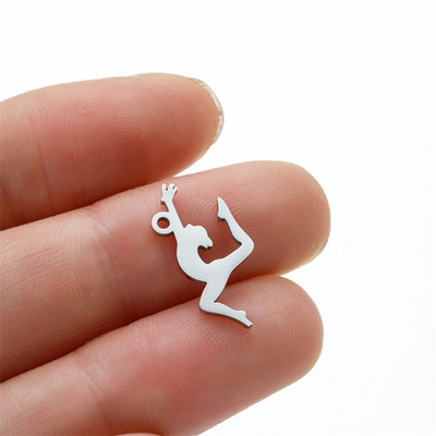 5 vnt./Aikštelė gimnazistas, sportiškas pasidaryk pats kabinamas žavesys mergaitei, nerūdijančio plieno karoliai, papuošalai, didmeninė prekyba