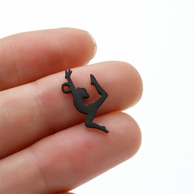 5 vnt./Aikštelė gimnazistas, sportiškas pasidaryk pats kabinamas žavesys mergaitei, nerūdijančio plieno karoliai, papuošalai, didmeninė prekyba