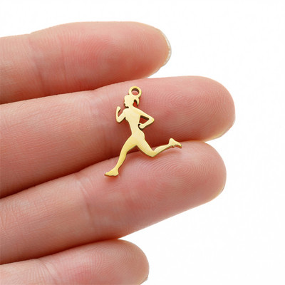 5 vnt./Aikštelė gimnazistas, sportiškas pasidaryk pats kabinamas žavesys mergaitei, nerūdijančio plieno karoliai, papuošalai, didmeninė prekyba