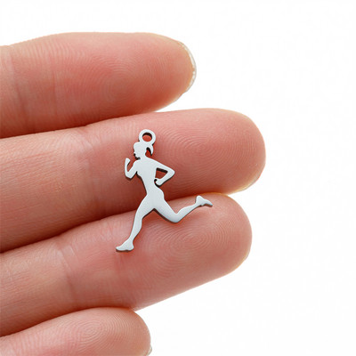 5 vnt./Aikštelė gimnazistas, sportiškas pasidaryk pats kabinamas žavesys mergaitei, nerūdijančio plieno karoliai, papuošalai, didmeninė prekyba