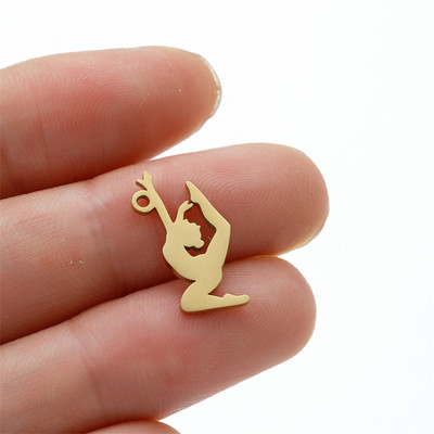 5 vnt./Aikštelė gimnazistas, sportiškas pasidaryk pats kabinamas žavesys mergaitei, nerūdijančio plieno karoliai, papuošalai, didmeninė prekyba