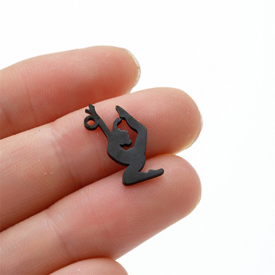 5 vnt./Aikštelė gimnazistas, sportiškas pasidaryk pats kabinamas žavesys mergaitei, nerūdijančio plieno karoliai, papuošalai, didmeninė prekyba