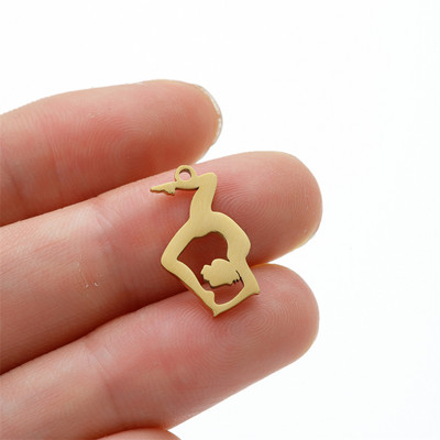 5 vnt./Aikštelė gimnazistas, sportiškas pasidaryk pats kabinamas žavesys mergaitei, nerūdijančio plieno karoliai, papuošalai, didmeninė prekyba