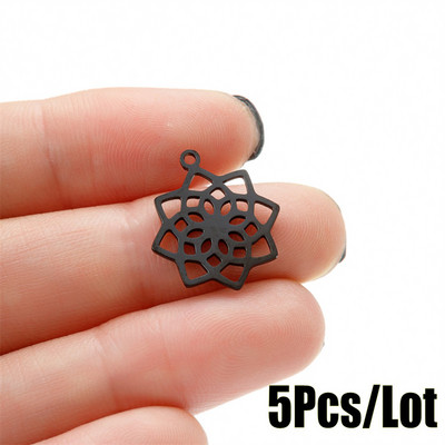 5 tk/partii Sünnipäevakingitus Kaunistus Tüdrukutele Lilled Võluv käevõru komplekt Tarvikute valmistamine Roostevabast terasest ripatsiteehete loomine