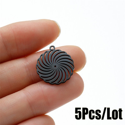 5 tk/partii Sünnipäevakingitus Kaunistus Tüdrukutele Lilled Võluv käevõru komplekt Tarvikute valmistamine Roostevabast terasest ripatsiteehete loomine