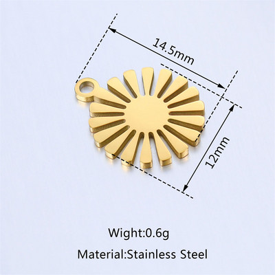 5 tk/partii Sünnipäevakingitus Kaunistus Tüdrukutele Lilled Võluv käevõru komplekt Tarvikute valmistamine Roostevabast terasest ripatsiteehete loomine