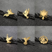 5 tk / partii roostevabast terasest loom lind koolibri kaelakee ripats uudne käevõru võlusid isetegemise tarvikud ehete valmistamiseks