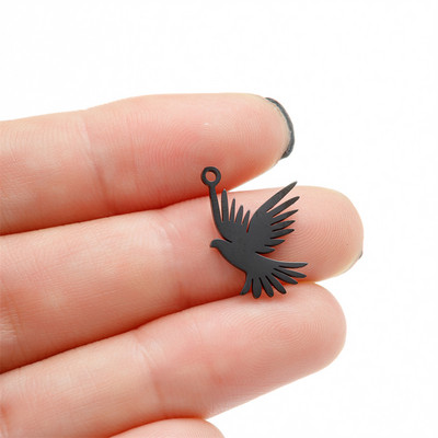 5 tk / partii roostevabast terasest loom lind koolibri kaelakee ripats uudne käevõru võlusid isetegemise tarvikud ehete valmistamiseks